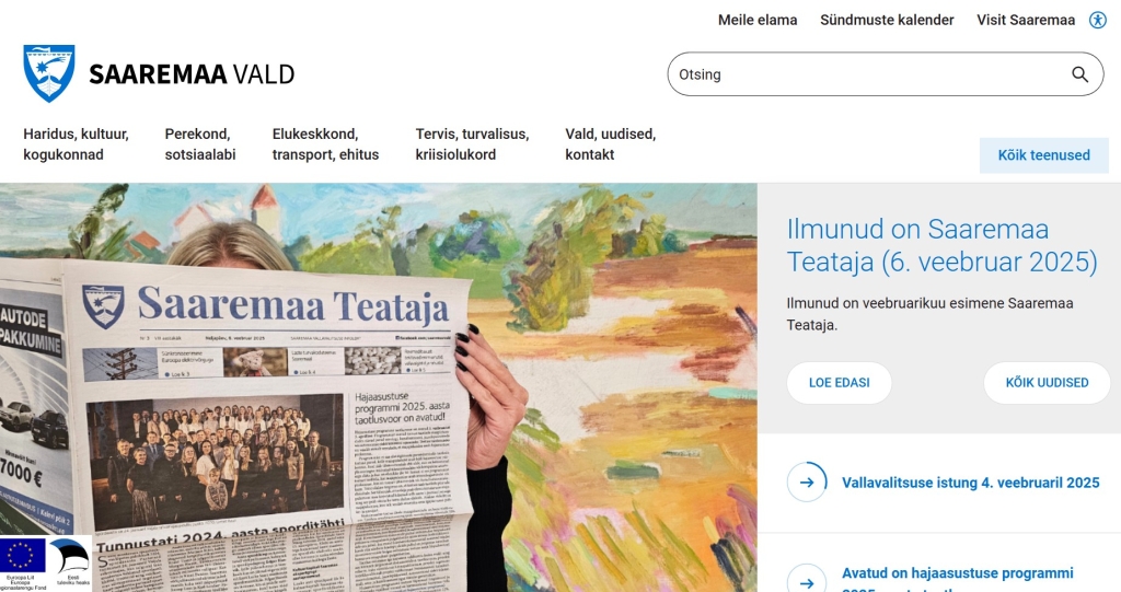 Saaremaa vald on üks viiest piloot-omavalitsusest, kes läks üle uuele platvorm.jpg